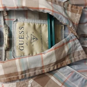 Snap button  up .  Guess jeans top xxl